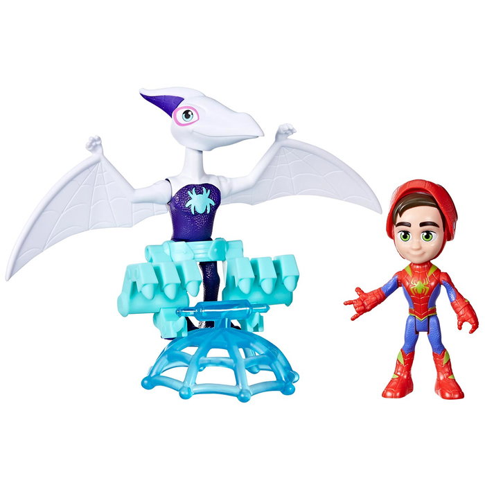 Hasbro G0123 Set de Figuras de Acción Spidey y Ghostasaurus Marvel Dino-Webs con Máscara Reversible 10cm y 12.5cm