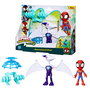 Hasbro G0123 Set de Figuras de Acción Spidey y Ghostasaurus Marvel Dino-Webs con Máscara Reversible 10cm y 12.5cm