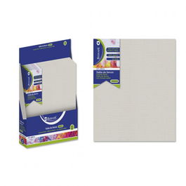 Bismark 327032 Lienzo pretensado de Algodón para Pintura Color Beige 280 x 350 mm