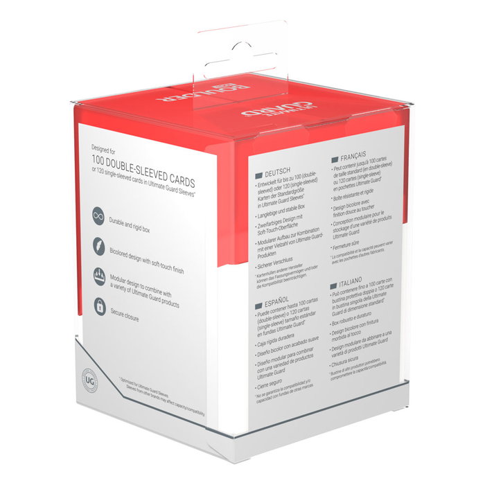 Ultimate Guard Boulder 100+ Synergy - Red/White Ultimate Guard Boulder 100+ Synergy - Red/White