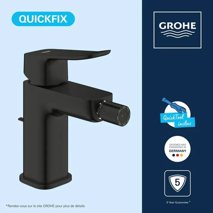 GROHE DICE GRO4067393009221 - Grifo mezclador para bidé en color negro mate