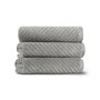 Mjölnir Toalla de Mano Chevron - Grey Algodón 100% 500 gr/m² 40x71cm Gris Lujosa y Suave