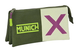 Portatodo Triple Munich Bright khaki Verde 22 x 12 x 3 cm