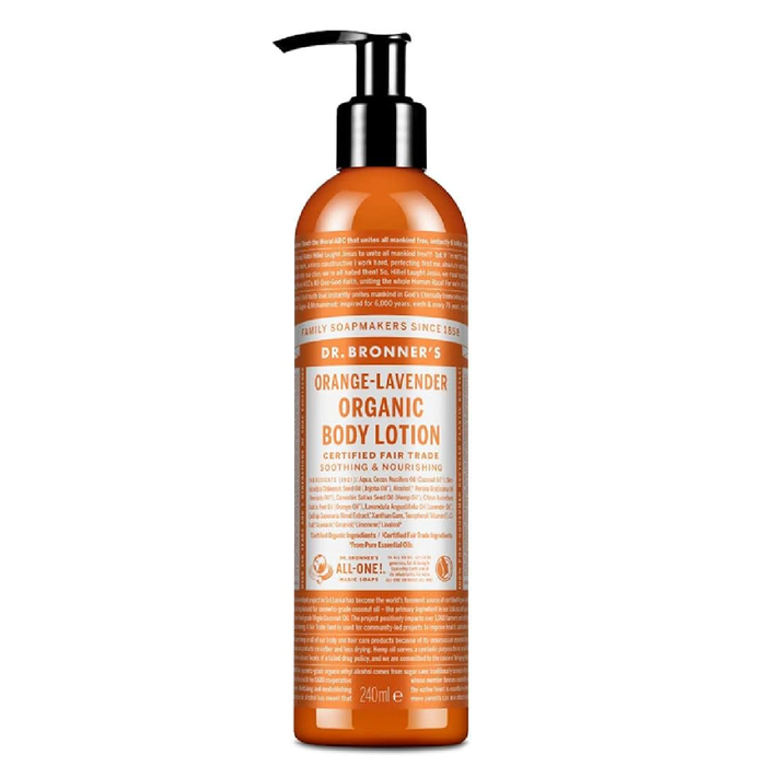 Dr. Bronner's Loción Corporal Naranja-Lavanda 240 mL Dr. Bronner's Loción Corporal Naranja-Lavanda 240 mL