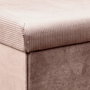 Home Deco Factory Banco Puf Plegable Rosa Terciopelo Giulia Lounge 76x38 cm