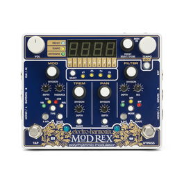 EHX Mod Rex Pedal Modulador Polirítmico con Fuente de Alimentación 9,6DC-200 PSU