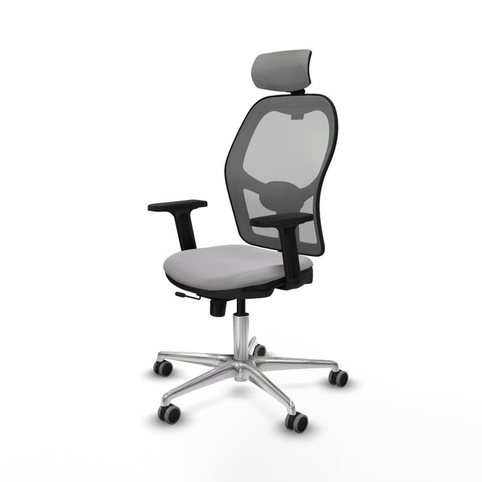 PIQUERAS Y CRESPO Silla de oficina Jorquera Gris con mecanismo Sincro/Traslack