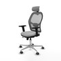 PIQUERAS Y CRESPO Silla de oficina Jorquera Gris con mecanismo Sincro/Traslack