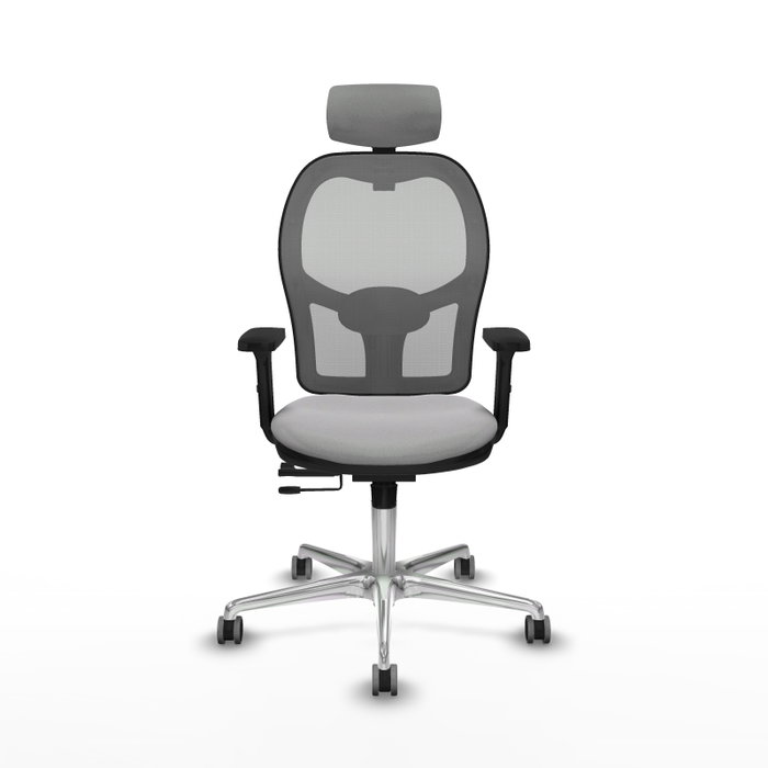 PIQUERAS Y CRESPO Silla de oficina Jorquera Gris con mecanismo Sincro/Traslack