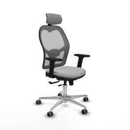 PIQUERAS Y CRESPO Silla de oficina Jorquera Gris con mecanismo Sincro/Traslack