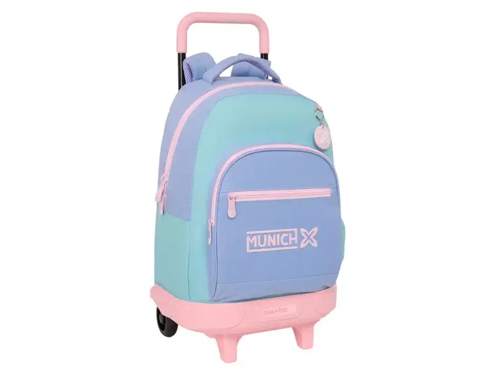 Safta Mochila Munich Mellow con Ruedas y Carro Extraíble