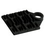 EFB Elektronik Soporte de fijación para 6 protectores de empalme termocontraíbles negro