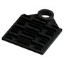 EFB Elektronik Soporte de fijación para 6 protectores de empalme termocontraíbles negro