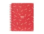 Safta Cuaderno Espiral A6 Merry Xmas 120 Hojas Cuadriculado 5 mm