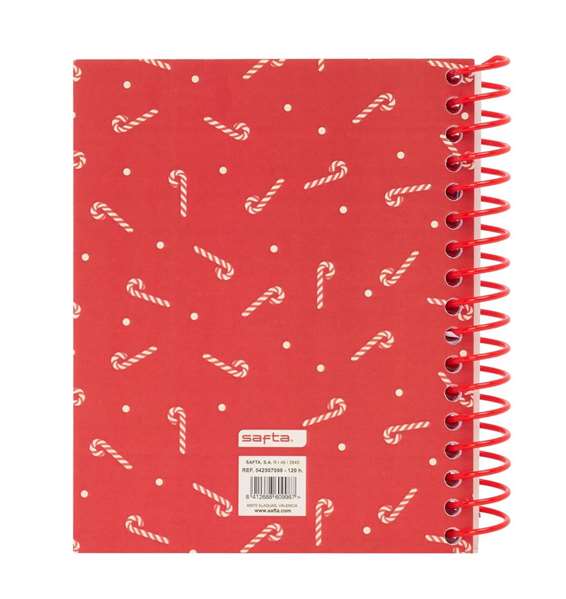 Safta Bloc A6 120 Hojas Caramelos Merry Xmas 11,8x14,6 cm