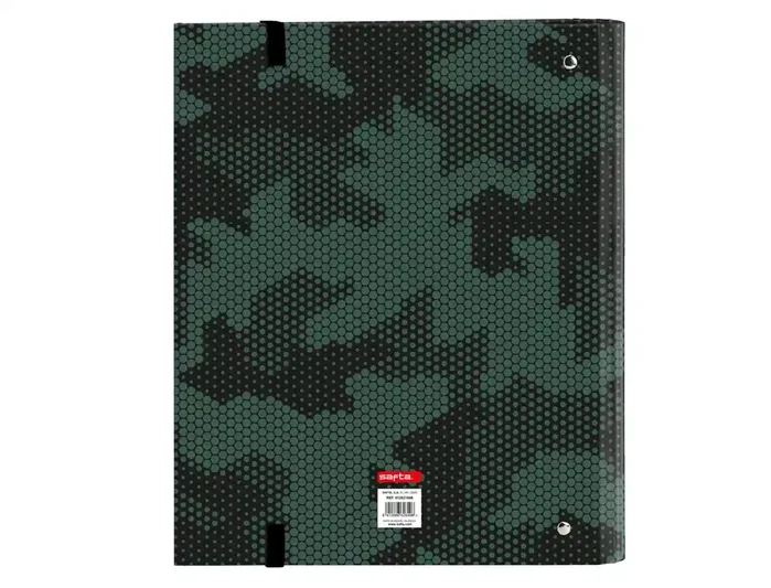 Safta Carpeta con recambio DIN A4 cuadro 5 mm Kelme camo