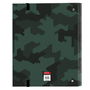 Carpeta de anillas Kelme Camo Negro Verde 27 x 32 x 3.5 cm