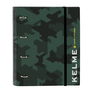 Carpeta de anillas Kelme Camo Negro Verde 27 x 32 x 3.5 cm