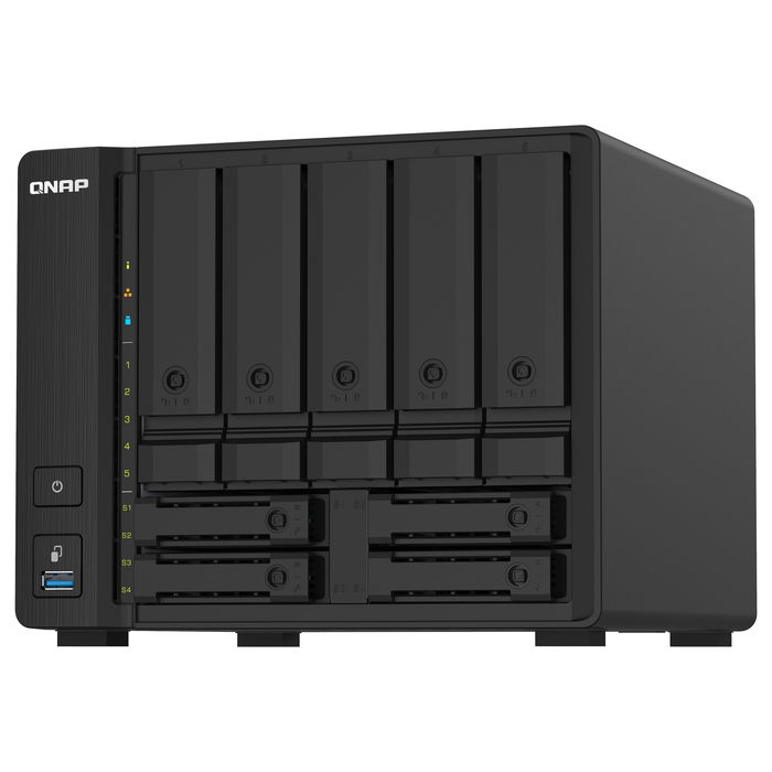 QNAP TS-932PX-4G 9-Bay NAS AL324 4GB DDR4 5x8,89cm 3,5Zoll 4x6,35cm 2,5Zoll drive slots 2x10GbE SFP+ LAN 2x2.5GbE LAN