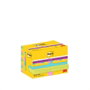 POST-IT Notas Super Sticky Colección Cosmic 47,6x47,6 mm, Pack de 12 bloques