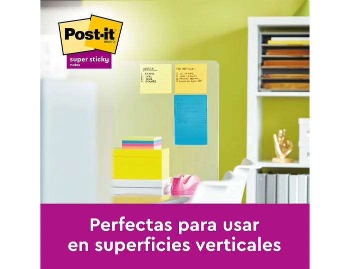 Post-it Bloc de notas adhesivas cuadriculado amarillo 102x152 mm 662