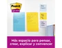 Post-it Bloc de notas adhesivas cuadriculado amarillo 102x152 mm 662