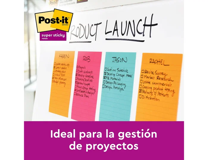 Post-it Bloc de notas adhesivas cuadriculado amarillo 102x152 mm 662