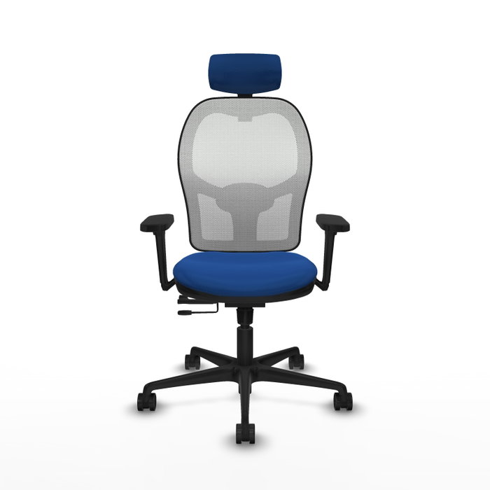 PIQUERAS Y CRESPO Silla de oficina Jorquera Azul y Blanco