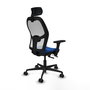 PIQUERAS Y CRESPO Silla de oficina Jorquera Azul y Blanco