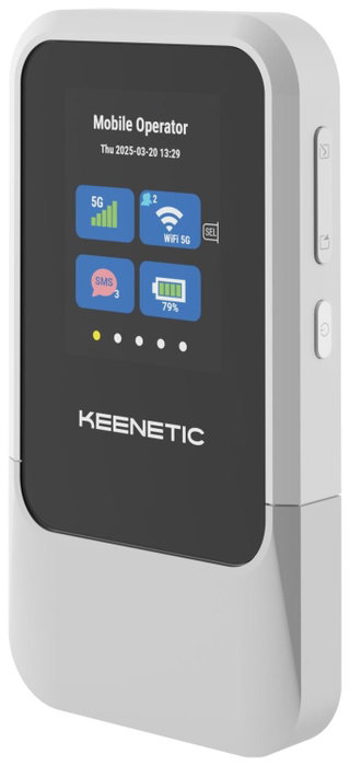 Keenetic Roamer 5G KN-5210-01-EU AX1800 Mesh Wi-Fi 6 4G+ Modem Router Gris/Negro Keenetic Roamer 5G KN-5210-01-EU AX1800 Mesh Wi-Fi 6 4G+ Modem Router Gris/Negro