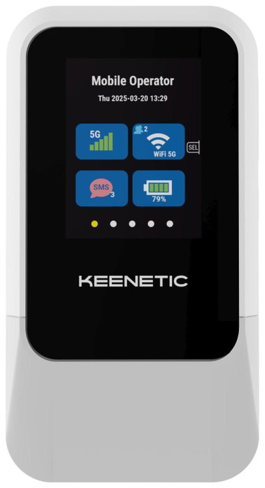 Keenetic Roamer 5G KN-5210-01-EU AX1800 Mesh Wi-Fi 6 4G+ Modem Router Gris/Negro Keenetic Roamer 5G KN-5210-01-EU AX1800 Mesh Wi-Fi 6 4G+ Modem Router Gris/Negro