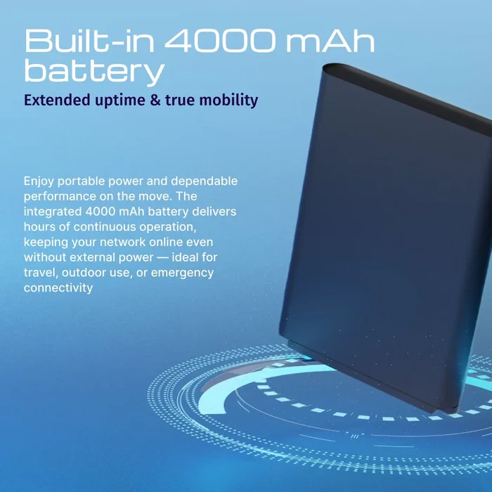 Keenetic roamer 5g router inalámbrico doble banda (2,4 ghz / 5 ghz) negro, gris