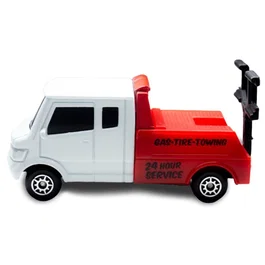 Maisto Fresh Metal Miniature Grúa, 1:64, Blanco y rojo