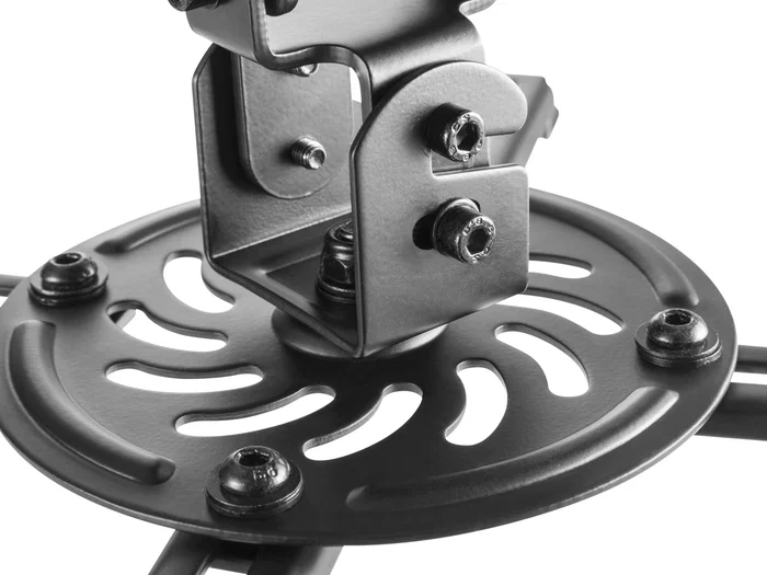 Equip 650705 Soporte de Montaje en Techo para Proyector - Hasta 13.5 kg, Negro, Inclinación -15° a +15°, Rotación 360°, Acero Inoxidable, Gestión de Cables