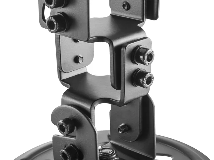 Equip 650705 Soporte de Montaje en Techo para Proyector - Hasta 13.5 kg, Negro, Inclinación -15° a +15°, Rotación 360°, Acero Inoxidable, Gestión de Cables