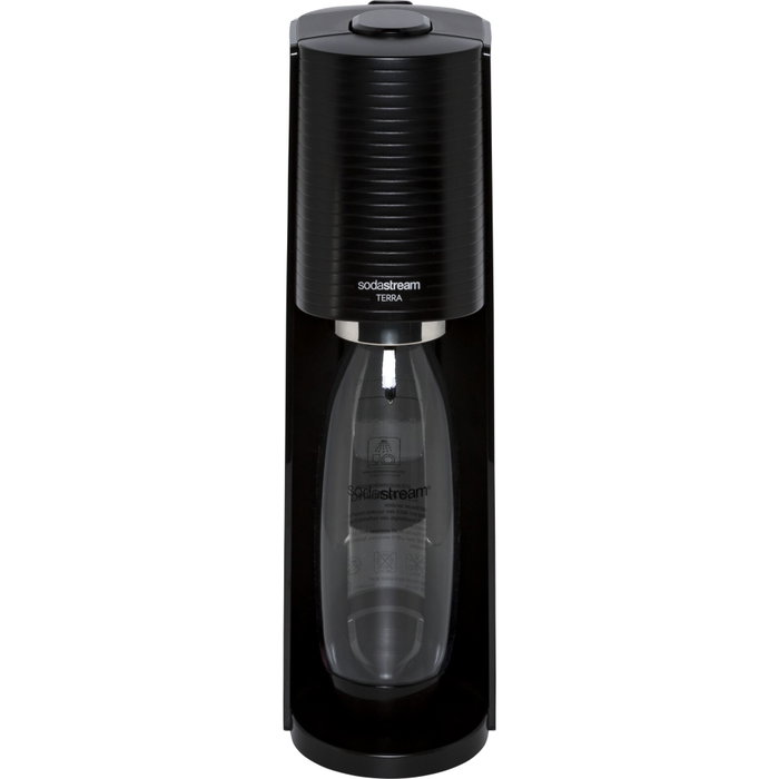SodaStream Terra Negro con Botella de 1L y Cilindro Quick Connect