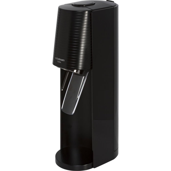 SodaStream Terra Negro con Botella de 1L y Cilindro Quick Connect