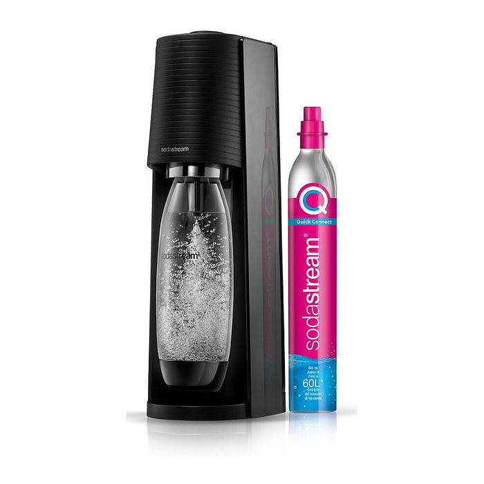 SodaStream Terra Negro Máquina para hacer agua con gas de 1 L