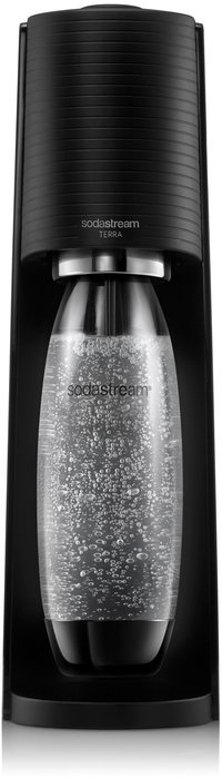 SodaStream Terra Negro con botella de 1 L y cargador de CO2