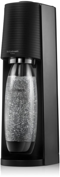 SodaStream Terra Negro con botella de 1 L y cargador de CO2