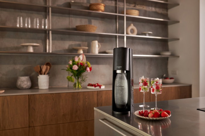 SodaStream Terra Negro con botella de 1 L y cargador de CO2
