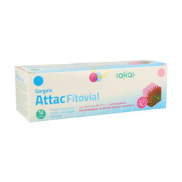 Sakai Gárgola Attac Fitovial 12 viales - Complemento alimenticio con Própolis, Equinácea, Tomillo y Vitaminas