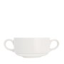 Summa Set de 6 Tazas de Consomé en Vitro Porcelana Marfil con 2 Asas