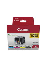 CANON Pack 4 Cartuchos PGI-2500XL Maxify iB4050 MB5050 MB5350 Alta capacidad Pack-4 colores ECOPACK