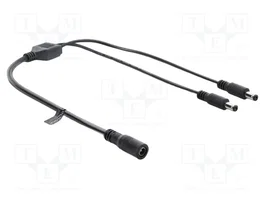 DeLOCK 83286 Cable divisor DC 5,5 x 2,1 mm 1 hembra a 2 machos