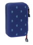 Safta Plumier Escolar Pedagógico Harry Potter Captain - 29 Piezas, Doble Cremallera, Dimensiones 195x125x40 mm