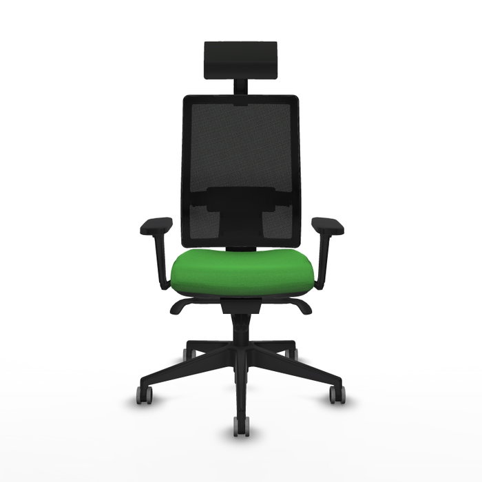 PIQUERAS Y CRESPO Silla de oficina Horna con mecanismo Sincro, Verde y Negro PIQUERAS Y CRESPO Silla de oficina Horna con mecanismo Sincro, Verde y Negro
