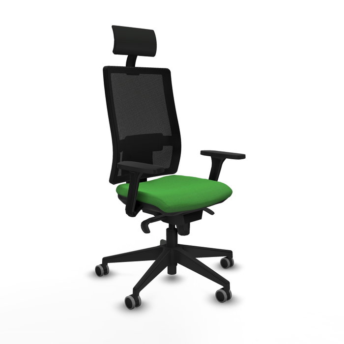 PIQUERAS Y CRESPO Silla de oficina Horna con mecanismo Sincro, Verde y Negro PIQUERAS Y CRESPO Silla de oficina Horna con mecanismo Sincro, Verde y Negro