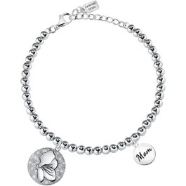 La Petite Story Pulsera con Detalles Boules Flower SS+Azalea Mom Gris