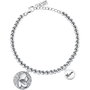 La Petite Story Pulsera con Detalles Boules Flower SS+Azalea Mom Gris